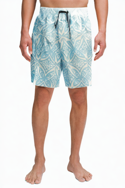 blue-quick-drying-elastic-mens-printed-swim-trunks